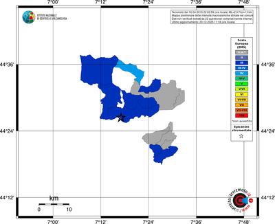 Mappa EMS - territori comuni