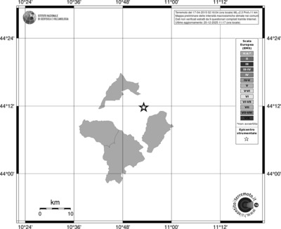 Mappa EMS - territori comuni