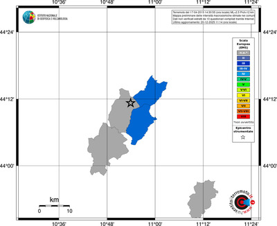 Mappa EMS - territori comuni
