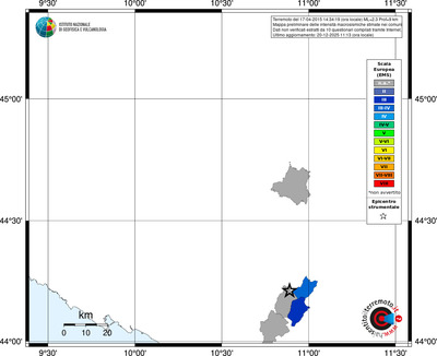 Mappa EMS - territori comuni