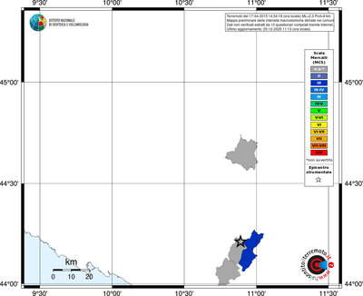 Mappa MCS - territori comuni