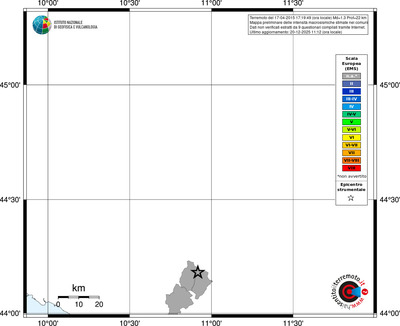 Mappa EMS - territori comuni