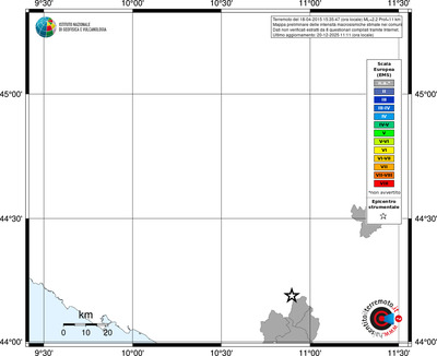 Mappa EMS - territori comuni