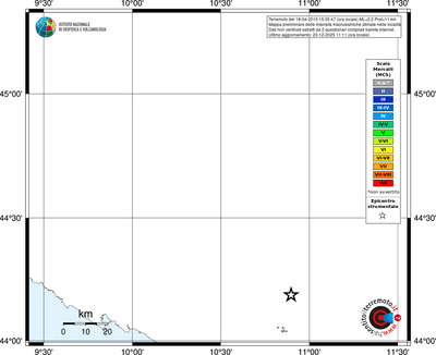 Mappa MCS - territori località