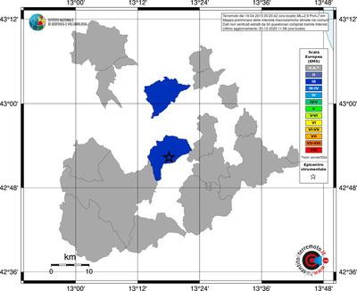 Mappa EMS - territori comuni