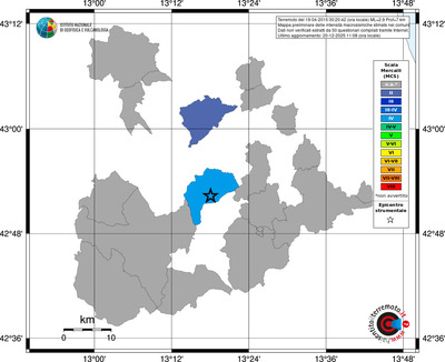 Mappa MCS - territori comuni