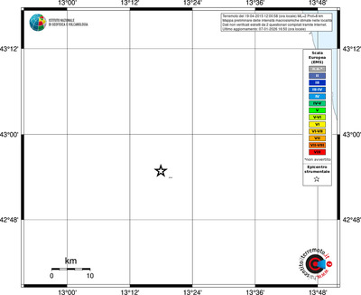 Mappa EMS - territori località