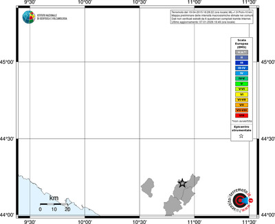 Mappa EMS - territori comuni