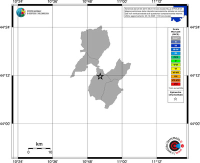 Mappa MCS - territori comuni