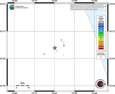 Mappa EMS - territori località