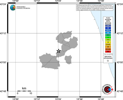 Mappa EMS - territori comuni