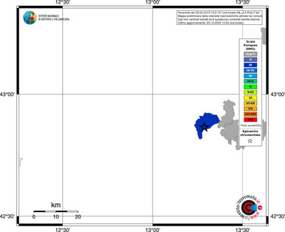 Mappa EMS - territori comuni
