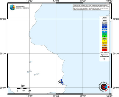 Mappa EMS - territori località