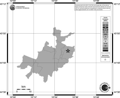 Mappa EMS - territori comuni