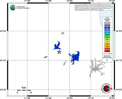 Mappa EMS - territori località