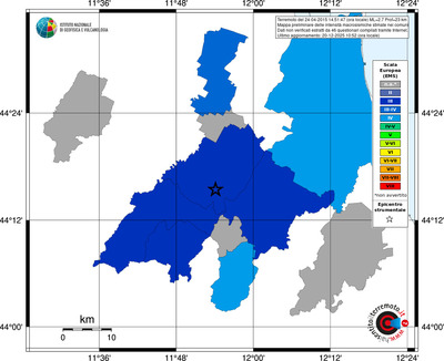 Mappa EMS - territori comuni