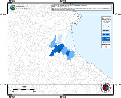 Mappa territorio comunale con almeno 3 questionari