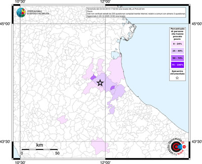 Mappa territorio comunale con almeno 3 questionari