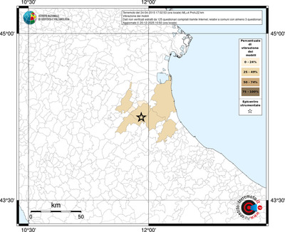 Mappa territorio comunale con almeno 3 questionari