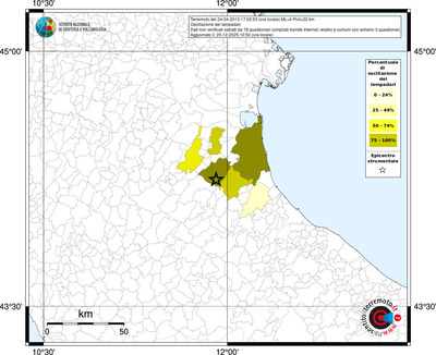Mappa territorio comunale con almeno 3 questionari