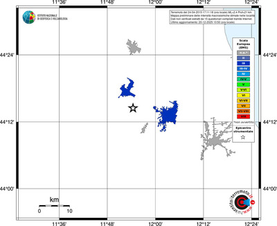 Mappa EMS - territori località