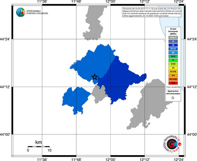 Mappa EMS - territori comuni