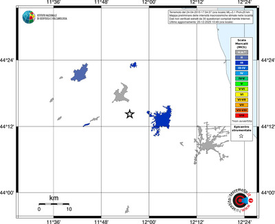 Mappa MCS - territori località