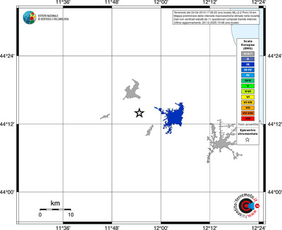 Mappa EMS - territori località