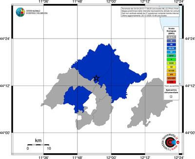 Mappa EMS - territori comuni