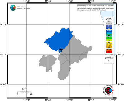 Mappa EMS - territori comuni