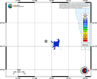 Mappa EMS - territori località