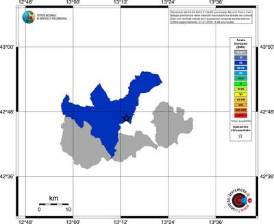 Mappa EMS - territori comuni