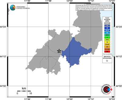 Mappa EMS - territori comuni