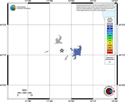 Mappa MCS - territori località