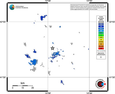 Mappa EMS - territori località