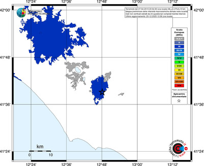 Mappa EMS - territori località