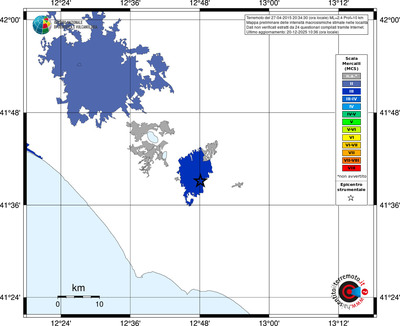 Mappa MCS - territori località