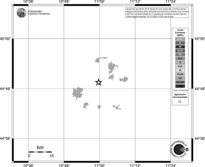 Mappa EMS - territori località