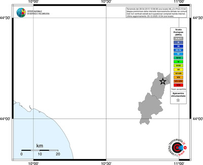 Mappa EMS - territori comuni