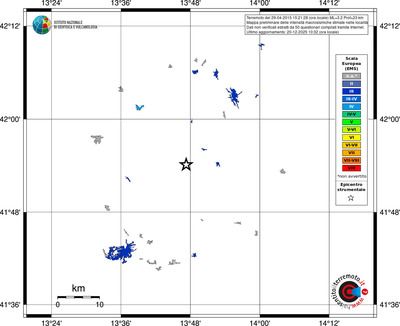 Mappa EMS - territori località