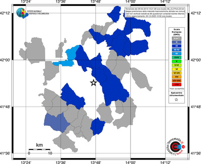 Mappa EMS - territori comuni
