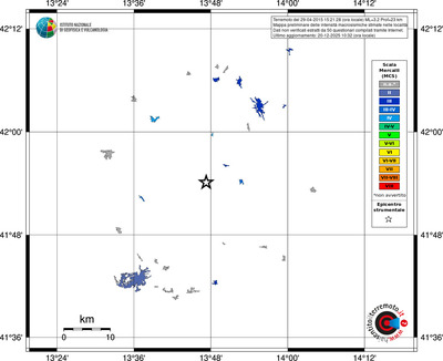 Mappa MCS - territori località