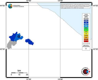 Mappa EMS - territori comuni