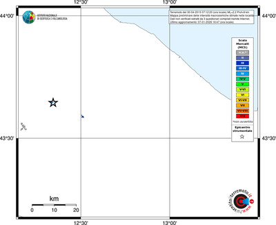 Mappa MCS - territori località