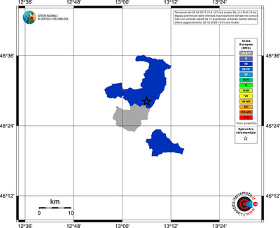 Mappa EMS - territori comuni