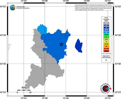 Mappa EMS - territori comuni