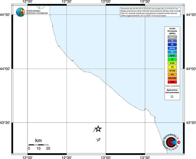 Mappa EMS - territori località