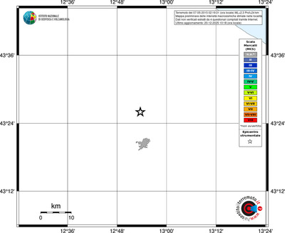 Mappa MCS - territori località