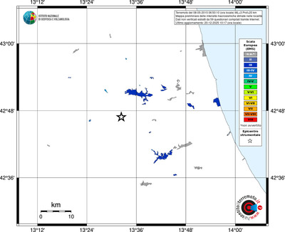 Mappa EMS - territori località