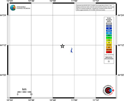 Mappa EMS - territori località